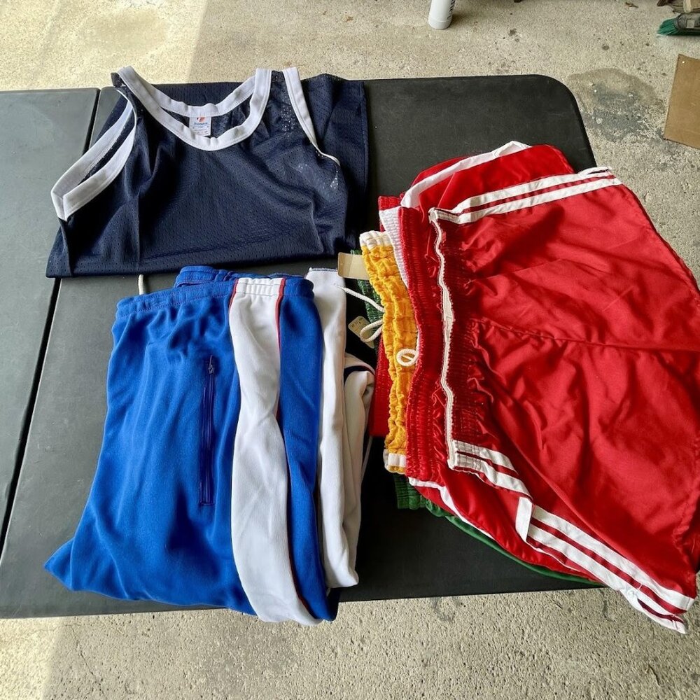 Vintage Men's Soccer Shorts, Mesh Tanks and Track Pants